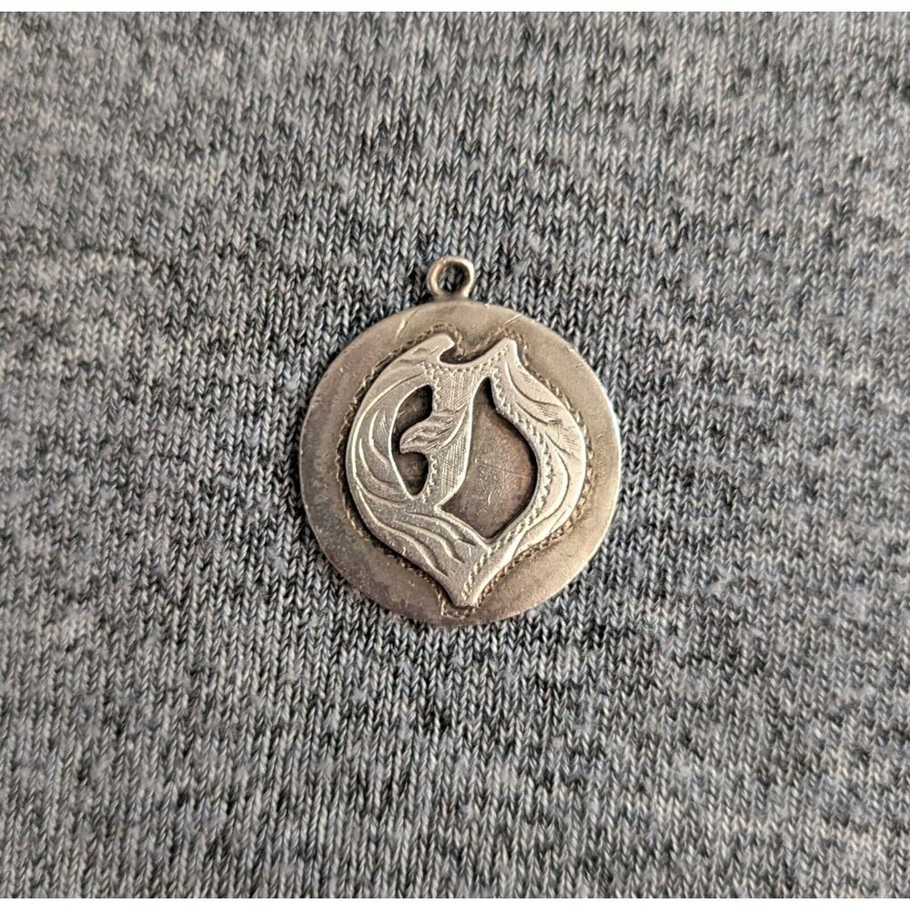 Mexican Sterling Silver Charm/Pendant, 1"